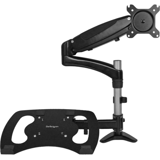 StarTech.com Laptop Monitor Stand, Computer Monitor Stand, Articulating, VESA Mount Monitor Desk Mount, For up to 27"(17.6lb/8kg) Displays - Thumbnail 4