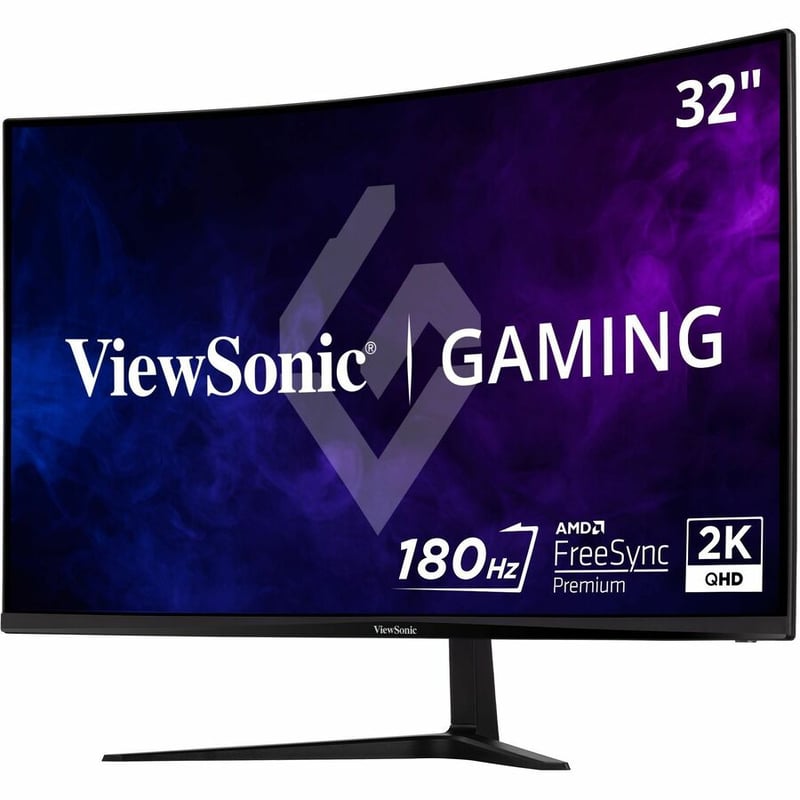 ViewSonic OMNI VX3218C-2K 32 Inch Curved 1ms 1440p 165hz Gaming Monitor with FreeSync Premium, Eye Care, HDMI and Display Port - Thumbnail 4
