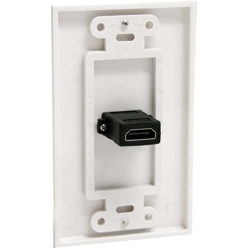 StarTech.com Single Outlet Female HDMI Wall Plate White - Thumbnail 2