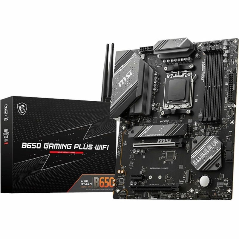 MSI B650 GAMING PLUS WIFI Gaming Desktop Motherboard - AMD B650 Chipset - Socket AM5 - ATX - Thumbnail 1