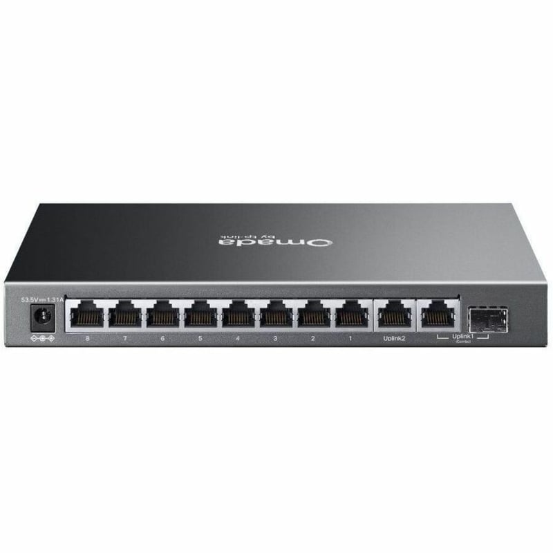 OMADA 10-PORT POE+ SWITCH 8G POE+ 63W COMBO FANLESS SWITCH - Thumbnail 3