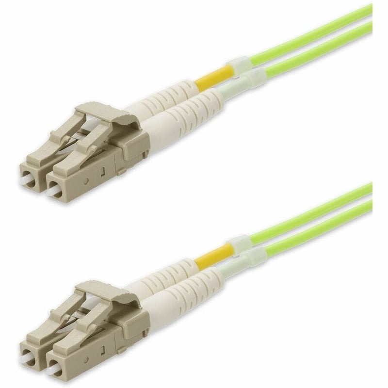 AddOn 20m LC to LC Lime Green OM5 Duplex OFNP (Plenum-Rated) Fiber Patch Cable - Thumbnail 2