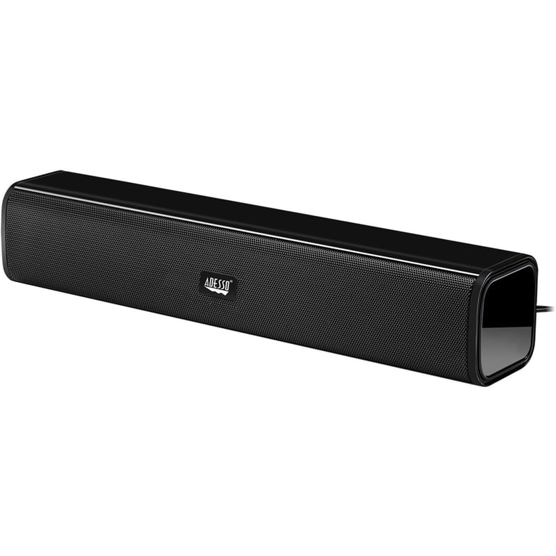 Adesso Xtream S5 USB-Powered Desktop Computer Sound Bar Speaker with Dynamic Sound- 5W x 2 - Portable - Thumbnail 1