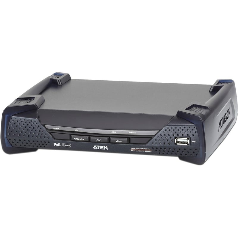 ATEN 4K HDMI Single Display KVM over IP Receiver with PoE-TAA Compliant - Thumbnail 2