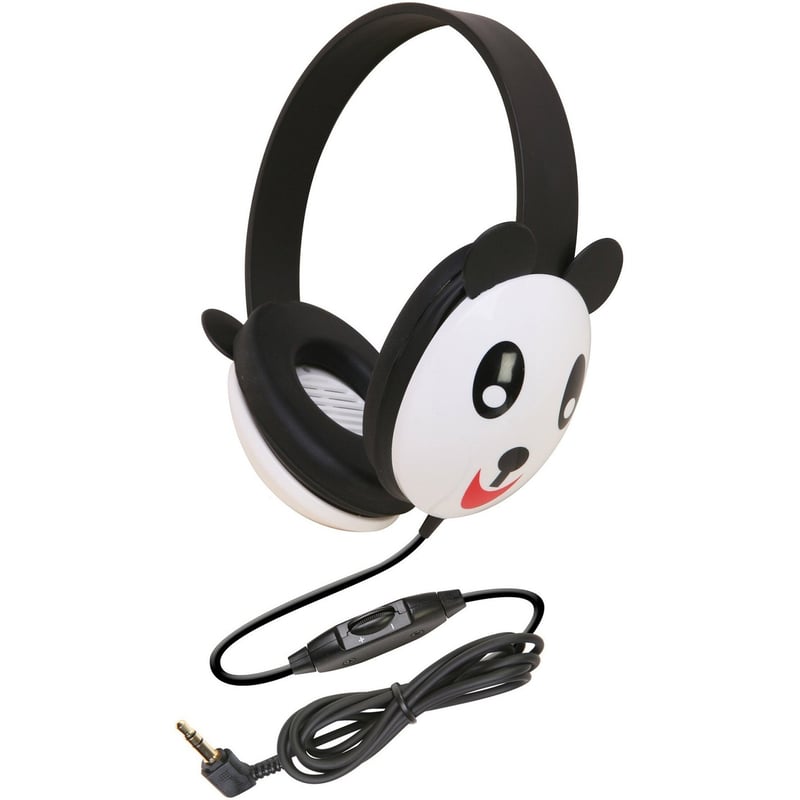 Califone Kids Stereo Wired 3.5mm Headphone Panda - Thumbnail 1