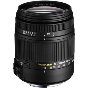 Sigma - 18 mm to 250 mm - f/22 - f/6.3 - Zoom Lens for Canon EF