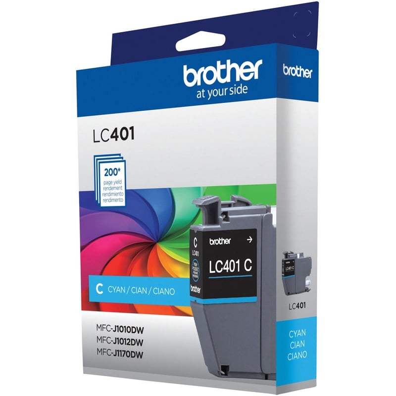 Brother LC401CS Original Standard Yield Inkjet Ink Cartridge - Single Pack - Cyan - 1 Pack - Thumbnail 4