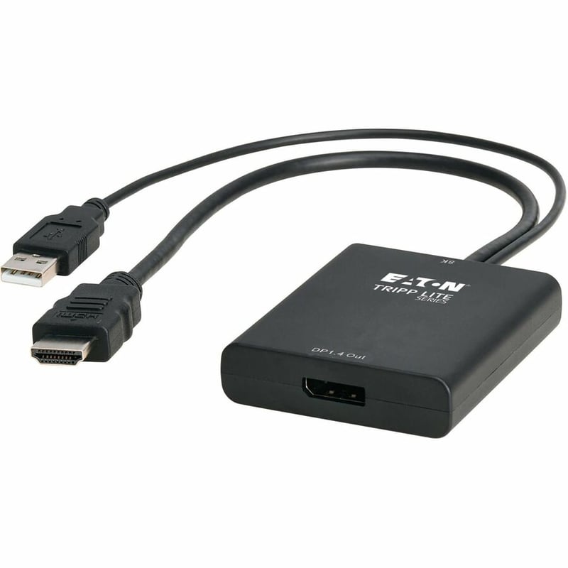 Eaton Tripp Lite Series 8K HDMI to DisplayPort Active Converter (M/F) with USB Power, 1 ft. (0.3 m) - Thumbnail 2