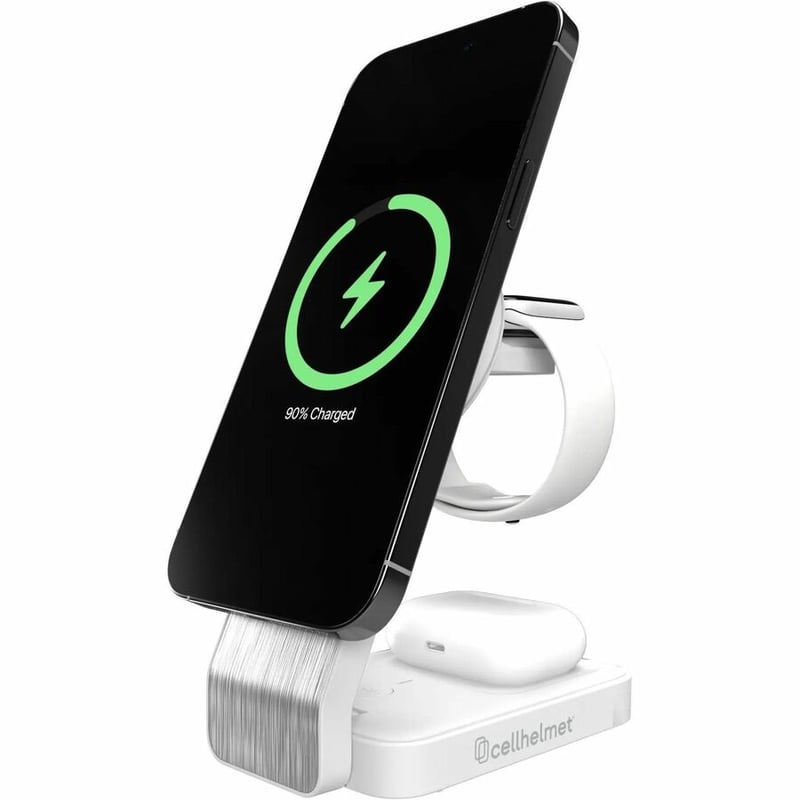 3 IN 1 CHRG STND W/ 3 CHRG CBL PHONE 15W WATCH 5W EAR BUDS 5W - Thumbnail 3
