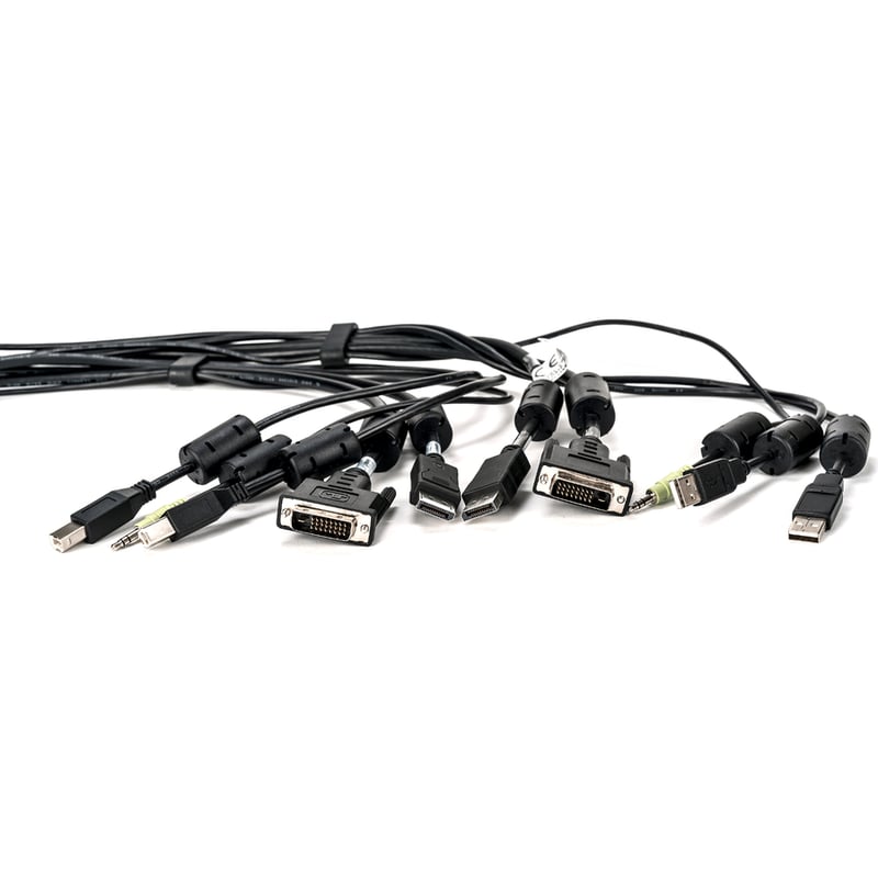 Vertiv Avocent USB Keyboard and Mouse, DisplayPort, DVI-D and Audio Cable, 6 ft. for Vertiv Avocent SV and SC Series Switches - Thumbnail 2