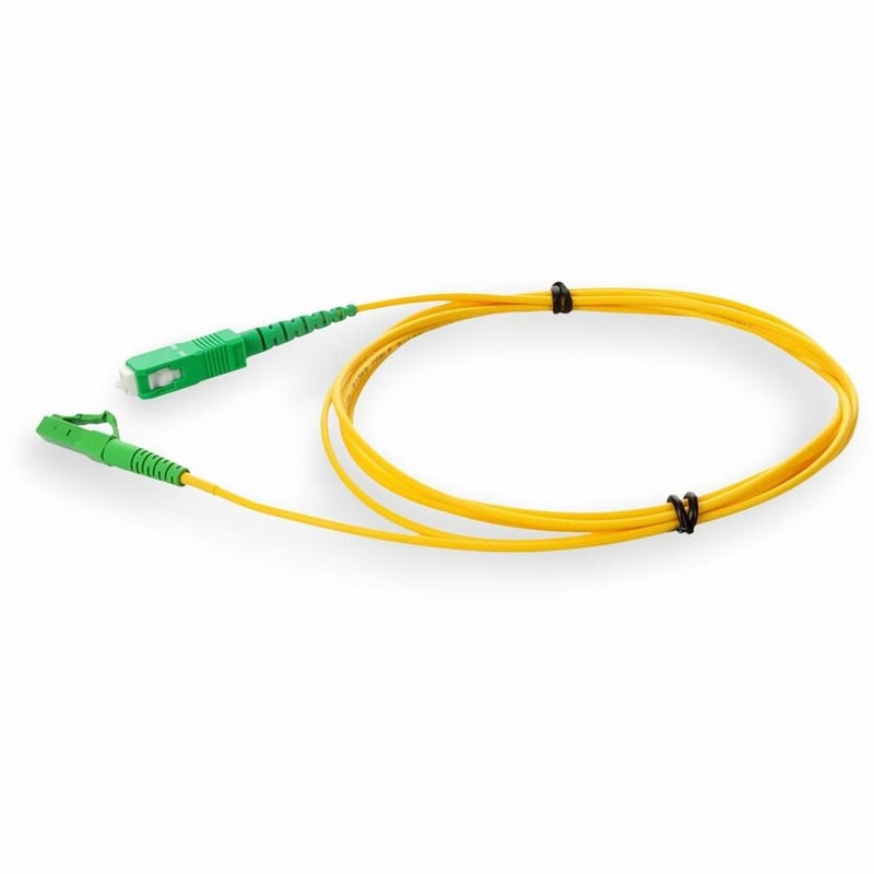 AddOn 5m ASC to ALC Yellow OS2 Simplex OFNR (Riser-Rated) SMF Fiber Patch Cable - Thumbnail 2