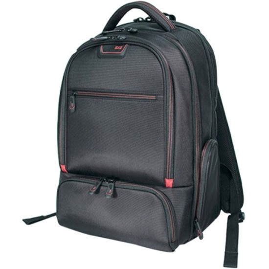Mobile Edge ScanFast Carrying Case (Backpack) for 13" to 17" Apple iPhone Notebook, MacBook, Tablet, Accessories, iPad, eReader - Black, Red - Thumbnail 2