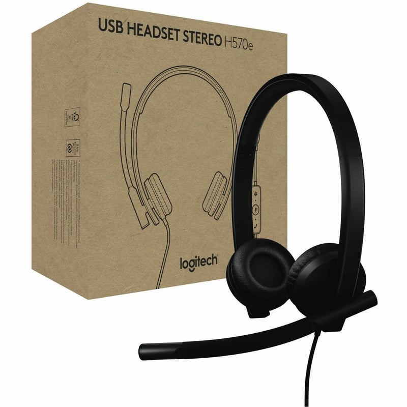 USB-A HEADSET STEREO H570E TEAMS - Thumbnail 1