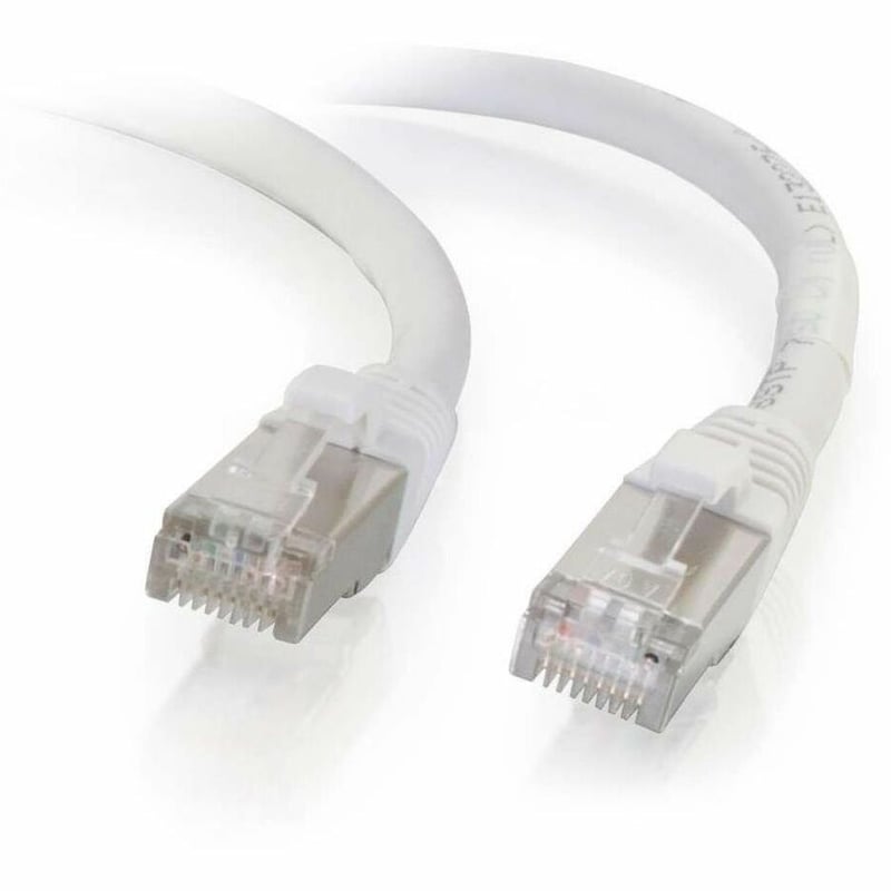 Quiktron Q-Series Patch Cords, CAT6 Shielded, booted, White, 5 FT