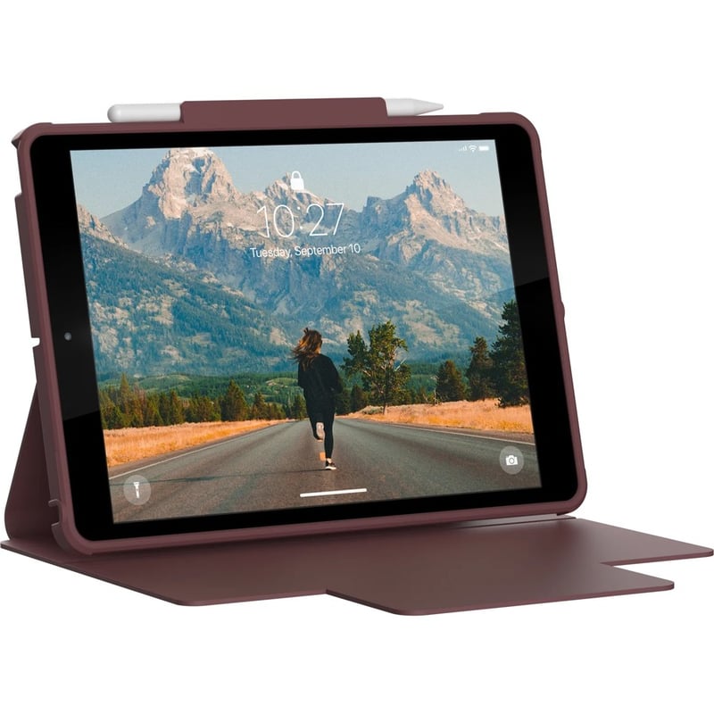 Urban Armor Gear DOT Carrying Case (Folio) for 10.2" Apple iPad (7th Generation), iPad (9th Generation) Tablet - Aubergine - Thumbnail 5