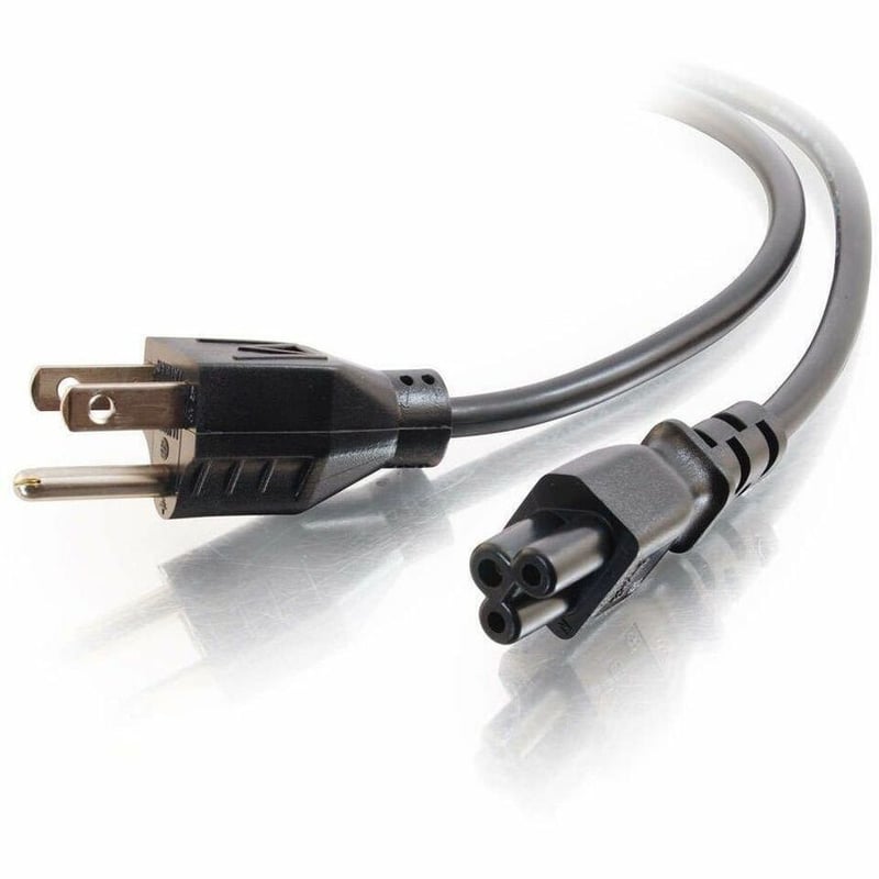 C2G 6ft Laptop Power Cord - 18 AWG - NEMA 5-15P to IEC320C5 - Thumbnail 3