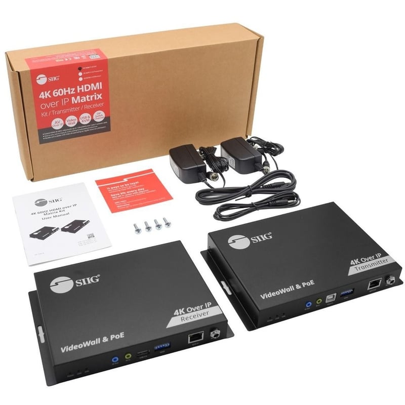 SIIG 4K60Hz 18Gbps HDMI over IP Matrix Kit - Thumbnail 2
