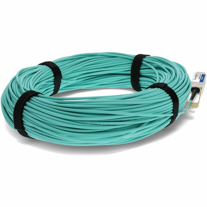 AddOn MSA and TAA Compliant 100GBase-AOC QSFP28 Active Optical Cable (850nm, MMF, 50m) - Thumbnail 5