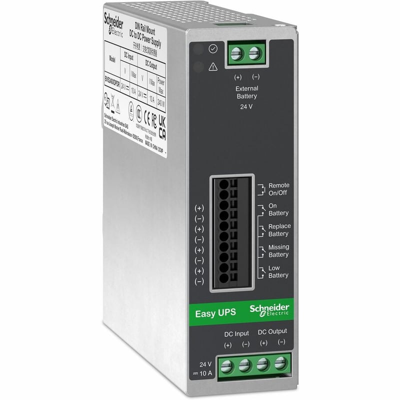 Easy UPS control module, 24V DC-DC, DIN Rail, Industrial, 10A - Thumbnail 4