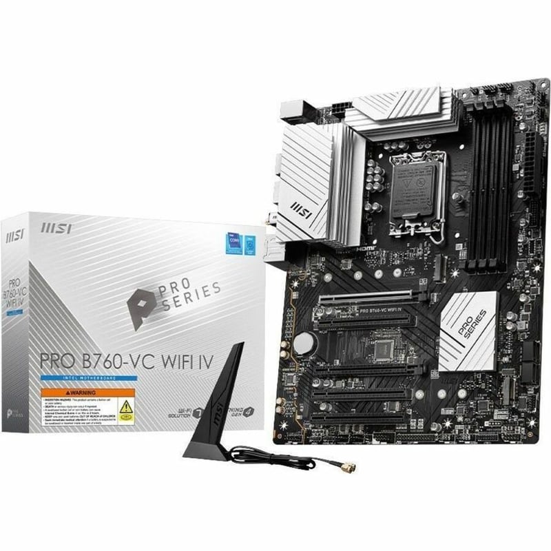 PRO B760-VC WIFI IV WIFI7 DDR5 ATX SILVER - Thumbnail 1
