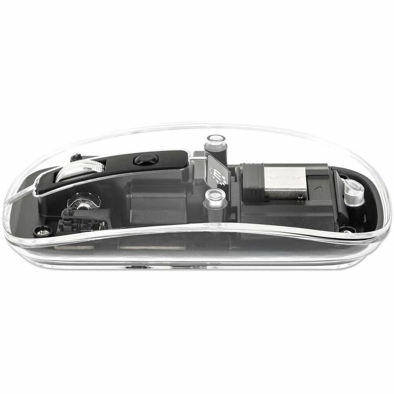 Manhattan Transparent Rechargeable Wireless USB Mouse - Thumbnail 5