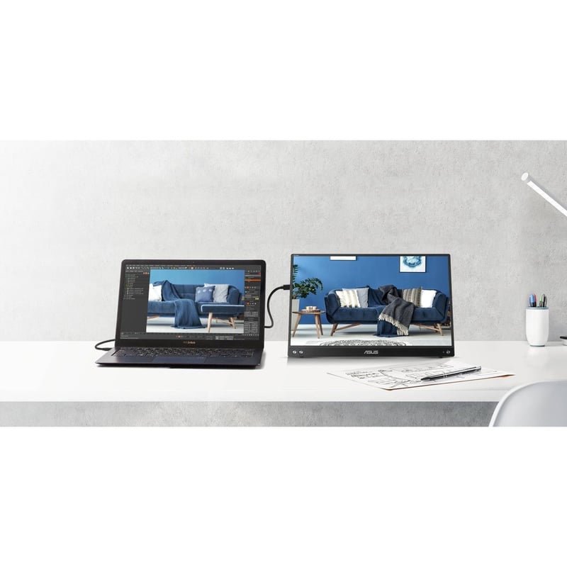 Asus ZenScreen MB16ACV 16" Class LCD Monitor - 16:9 - Silver