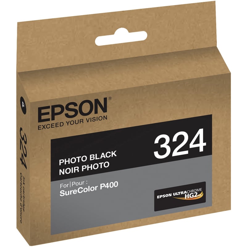 Epson UltraChrome 324 Original Inkjet Ink Cartridge - Photo Black - 1 Each - Thumbnail 1