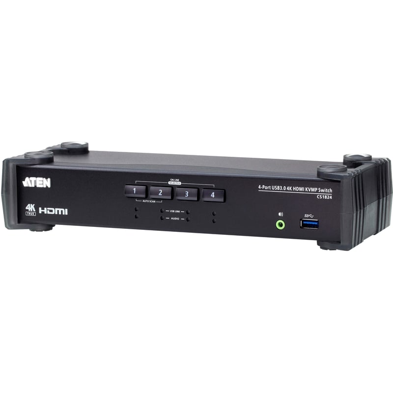 ATEN 4-Port USB 3.0 4K HDMI KVMP Switch - Thumbnail 1