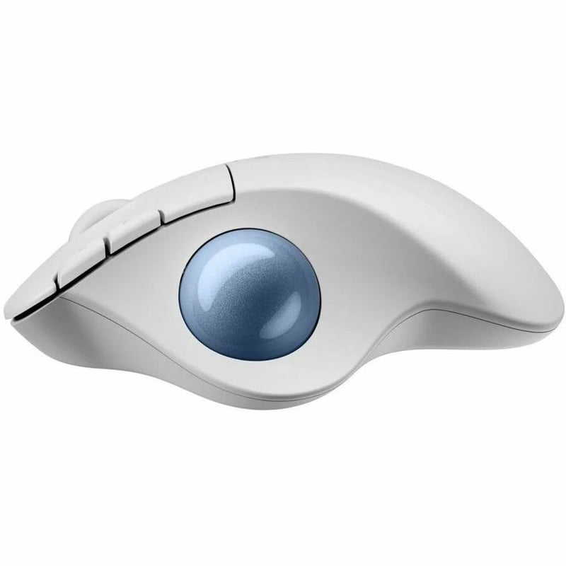 ERGO M575S WIRELESS MOUSE TRACKBALL (OFF-WHITE+BLUE BALL) - Thumbnail 2
