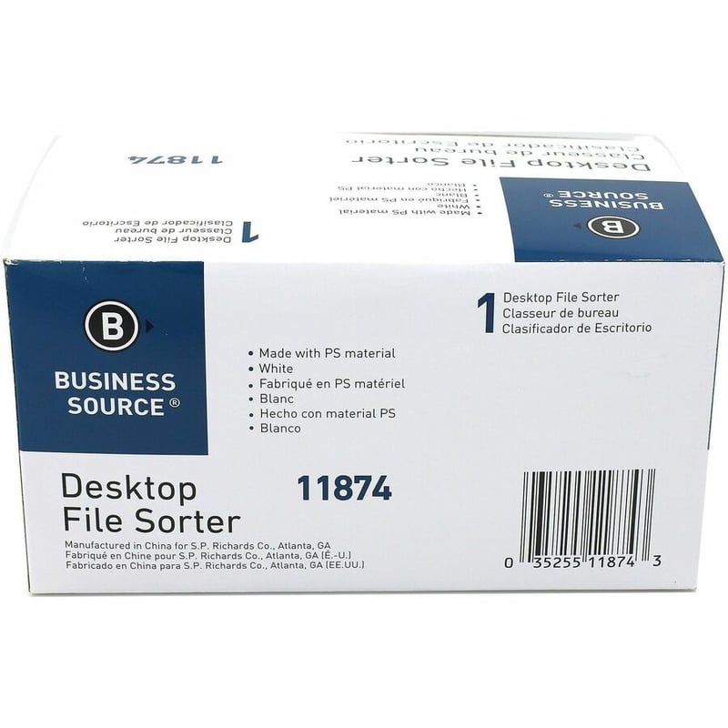 Business Source 6-slot Inclined Desk Step Sorter - Thumbnail 3