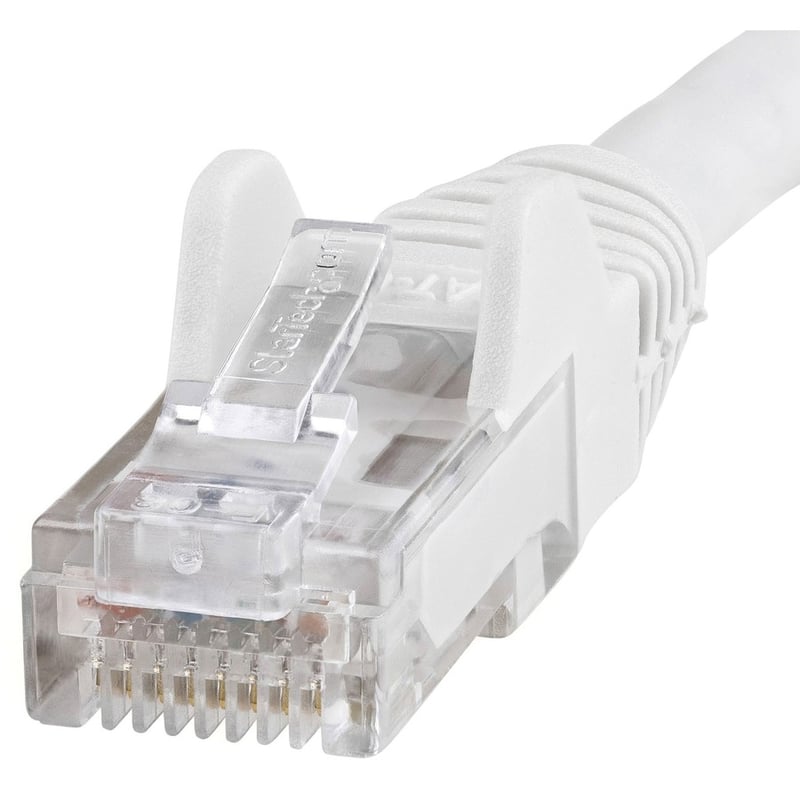 StarTech.com 100ft CAT6 Ethernet Cable - White Snagless Gigabit - 100W PoE UTP 650MHz Category 6 Patch Cord UL Certified Wiring/TIA - Thumbnail 2