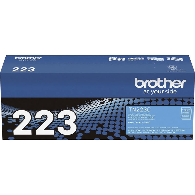Brother Genuine TN-223C Standard Yield Cyan Toner Cartridge - Thumbnail 5