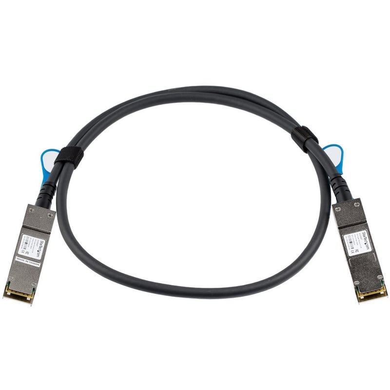 StarTech.com 1m 40G QSFP+ to QSFP+ Direct Attach Cable for HPE JG326A 40GbE QSFP+ Copper DAC 40 Gbps Low Power Active Twinax - Thumbnail 2