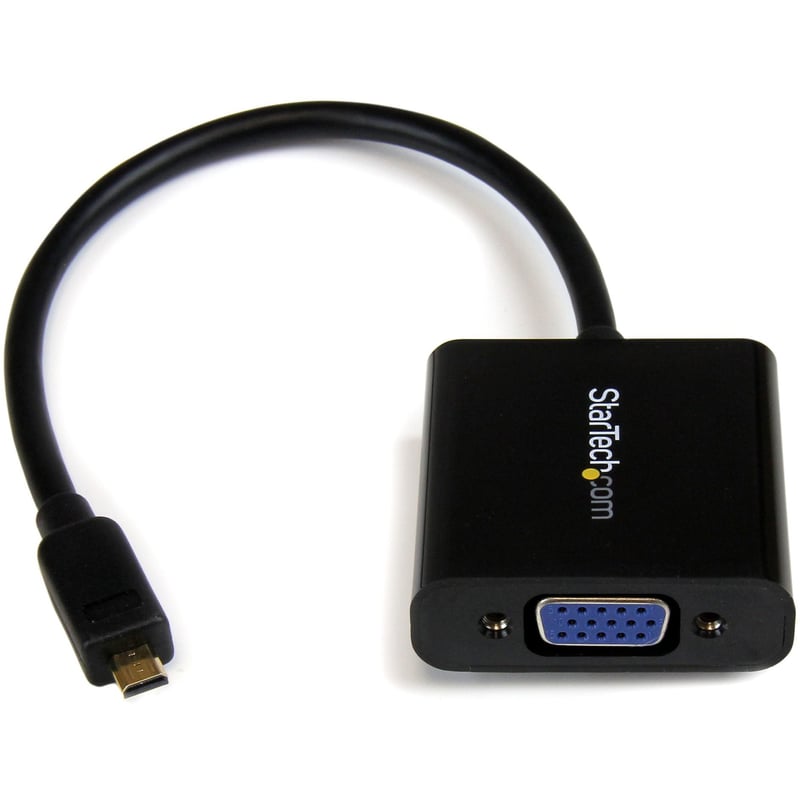 StarTech.com Micro HDMI to VGA Adapter Converter for Smartphones / Ultrabook / Tablet - 1920x1080 - Thumbnail 1