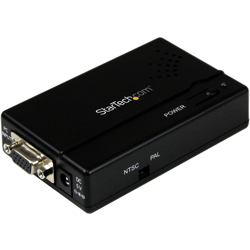 StarTech.com High Resolution VGA to Composite (RCA) or S-Video Converter - PC to TV - Thumbnail 1
