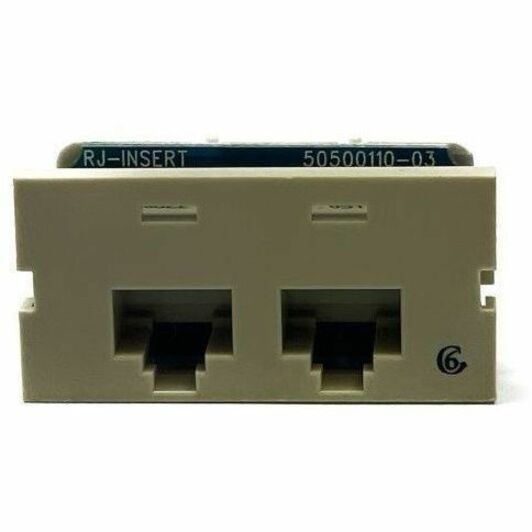 Ortronics Series II, two-port Clarity 6,T568A/B, 180 degree Electrical Ivory - Thumbnail 3