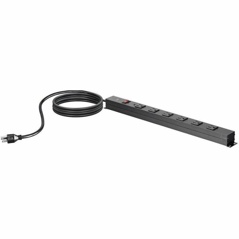 MONOPRICE 6 OUTLET METAL SURGE PROTECTOR POWER STRIP WITH 15FT CORD, 540 JOULES - Thumbnail 2