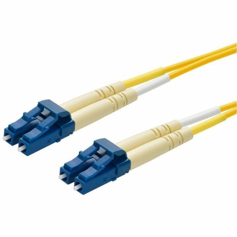 MONOPRICE SINGLE-MODE FIBER OPTIC CABLE - LC/LC_ UL_ 9/125 TYPE_ DUPLEX_ YELLOW_ - Thumbnail 1