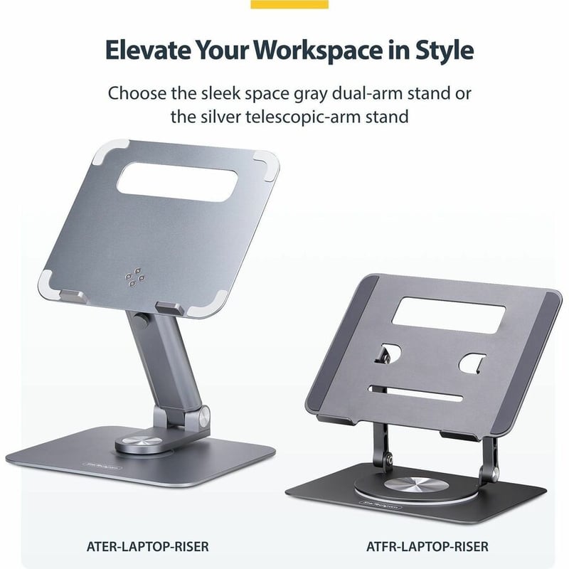 LAPTOP STAND/RISER FOR DESK COMPUTER STAND W/360 SWIVEL BASE - Thumbnail 3