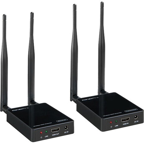 KanexPro Wireless 5G HDMI Extender 1080p Full HD 330ft 100M Dual Antenna Long Range Kit - Thumbnail 1