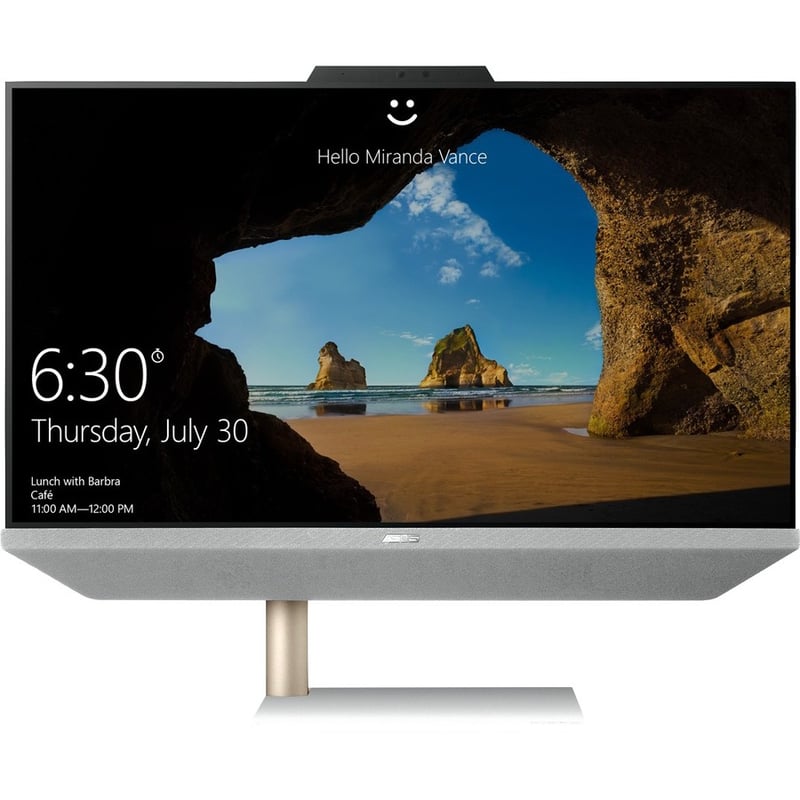Asus Zen AiO M5401WUA-DS503T All-in-One Computer - AMD Ryzen 5 5500U Hexa-core (6 Core) 2.10 GHz - 8 GB RAM DDR4 SDRAM - 512 GB M.2 PCI Express NVMe 3.0 SSD - 23.8" Full HD 1920 x 1080 Touchscreen Display - Desktop - White - Thumbnail 5