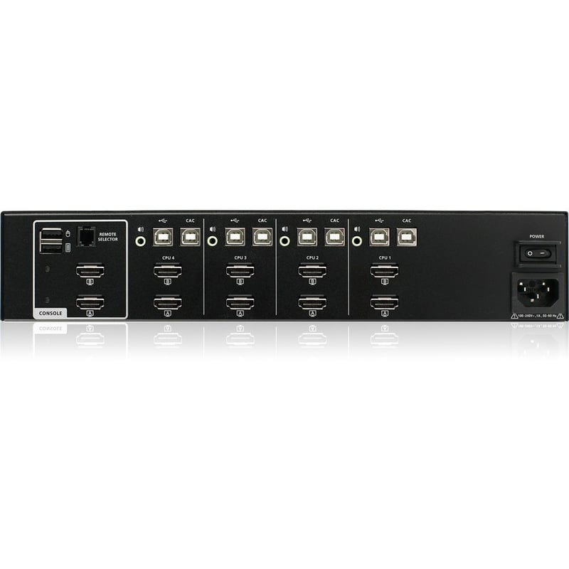 IOGEAR 4-Port Dual View HDMI Secure KVM with Audio and CAC Protection Profile v4.0 - Thumbnail 3