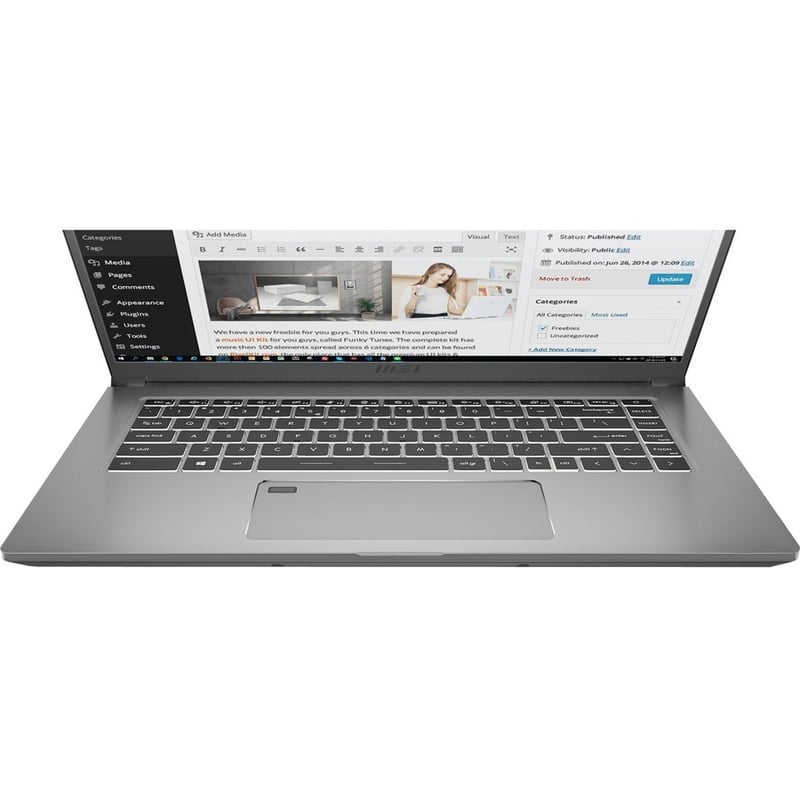 MSI Prestige 15 15.6" Notebook - 4K UHD - 3840 x 2160 - Intel Core i7 11th Gen i7-1185G7 - 32 GB Total RAM - 1 TB SSD - Silver - Thumbnail 4