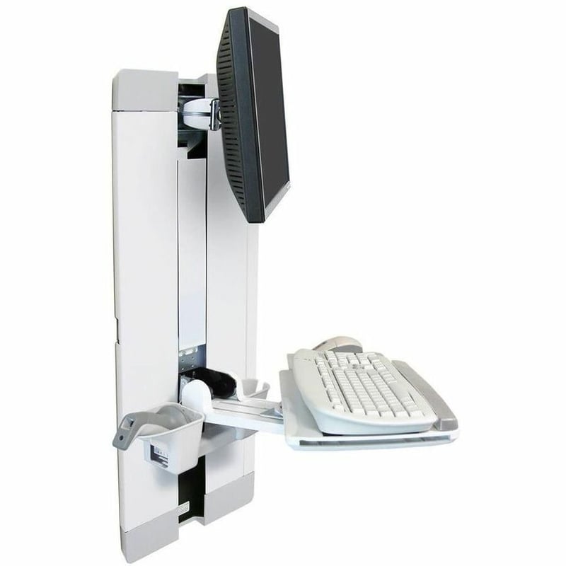 Ergotron StyleView 60-609-216 Lift for Flat Panel Display, Keyboard, Monitor - White - Thumbnail 1