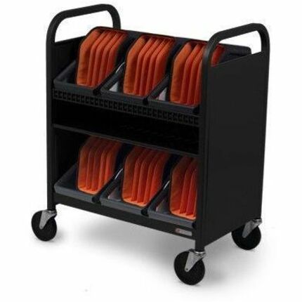 Bretford CUBE Transport Cart with Caddies - TVCT30CAD - Thumbnail 4
