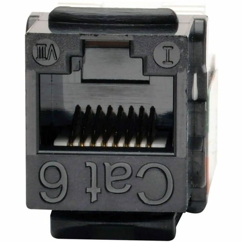 Tripp Lite by Eaton Cat6/Cat5e 110 Style Punch Down Keystone Jack - Black 10-Pack TAA - Thumbnail 2