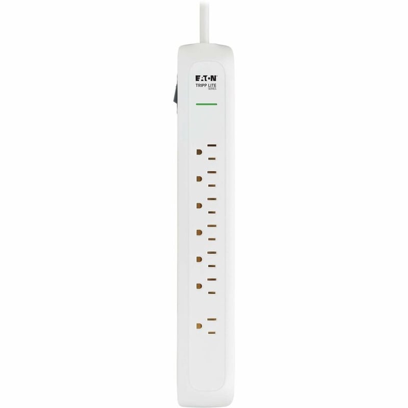 7-OUTLET SURGE PROTECTOR 5-15R 1500 JOULES 6 FT. CORD WHITE - Thumbnail 5