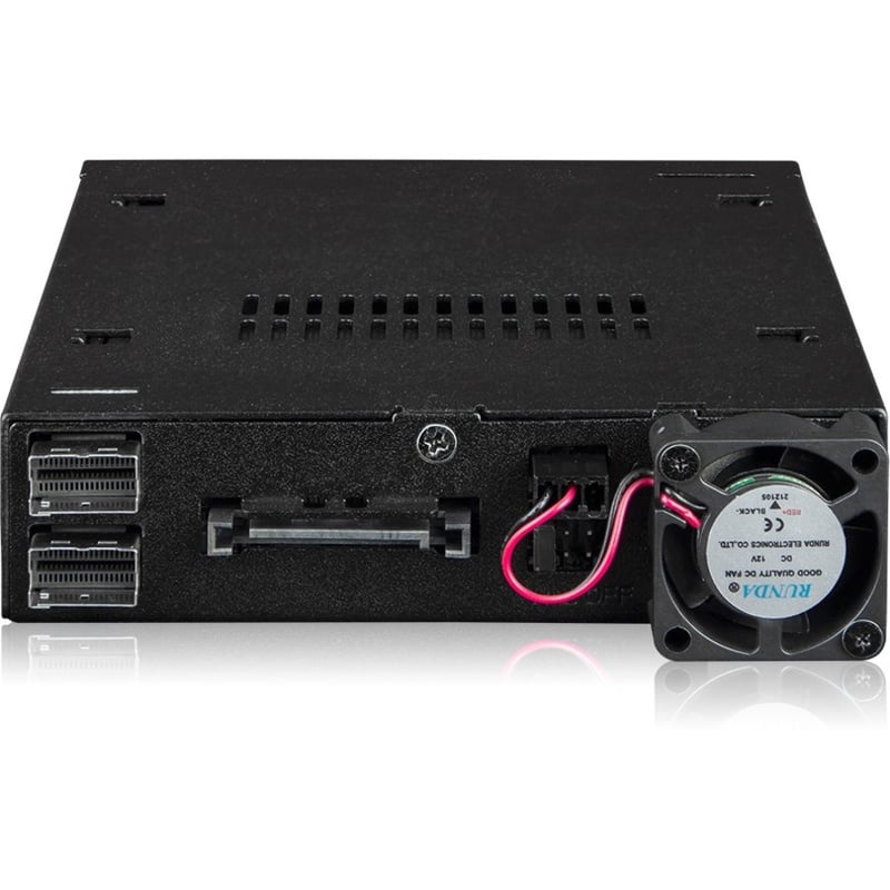 Icy Dock ToughArmor MB092VK-B Drive Enclosure for 3.5" PCI Express NVMe 4.0, U.2, U.3 - SFF-8654 SlimSAS Host Interface Internal - Black - Thumbnail 3