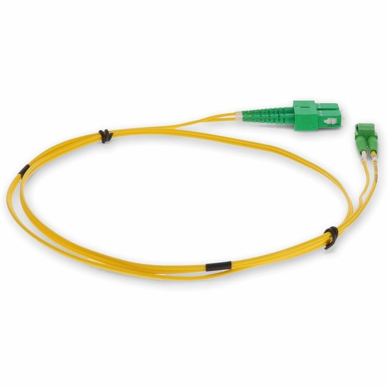 AddOn 1m ASC to ALC Yellow OS2 Duplex OFNR (Riser-Rated) SMF Fiber Patch Cable - Thumbnail 5