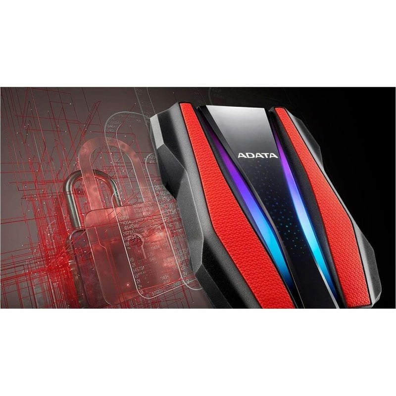 Adata HD770G AHD770G-1TU32G1-CRD 1 TB Hard Drive - External - Red - Thumbnail 2